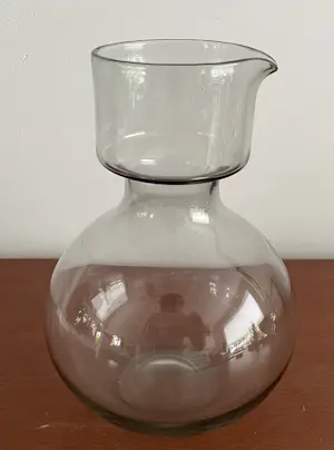 Kaj Franck - Zeer zeldzame glazen karaf Nuutajärvi Kremlin-klokken, jaren 50. Geen stopper kopen? Bied vanaf 85!