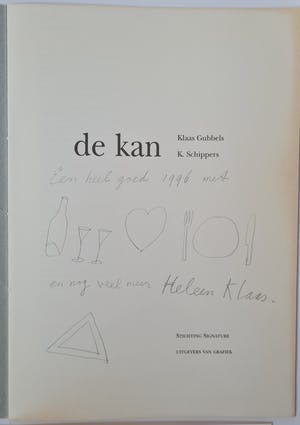 Klaas Gubbels - De kan - met originele tekening kopen? Bied vanaf 100!