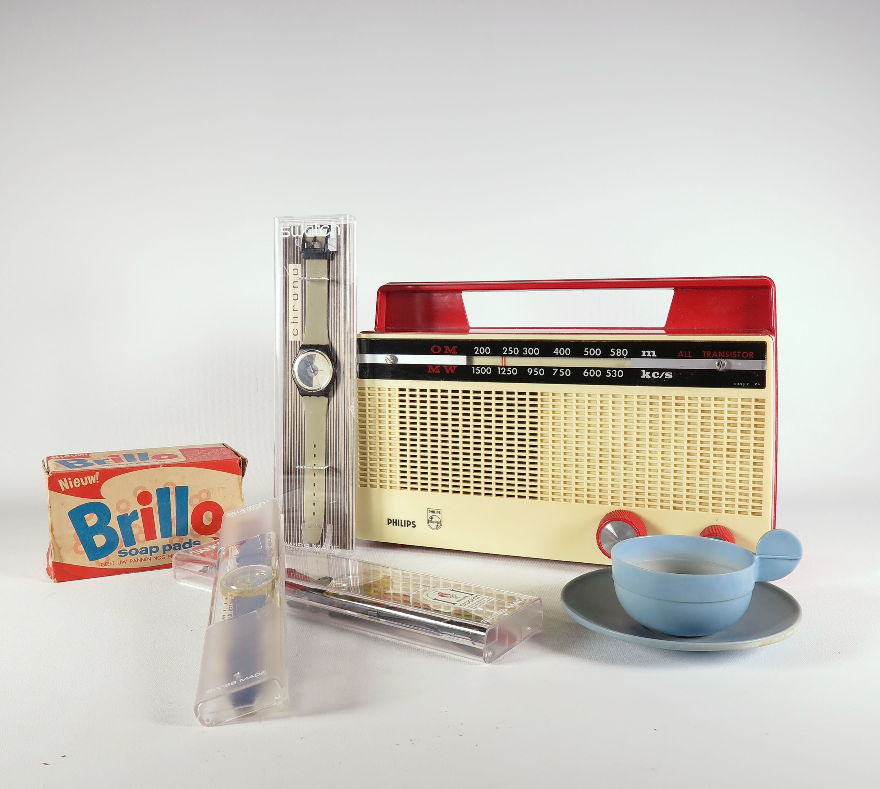 Philips - Swatch, Pollopas en Brillo, Lot van diverse objecten verkauft für € 50!