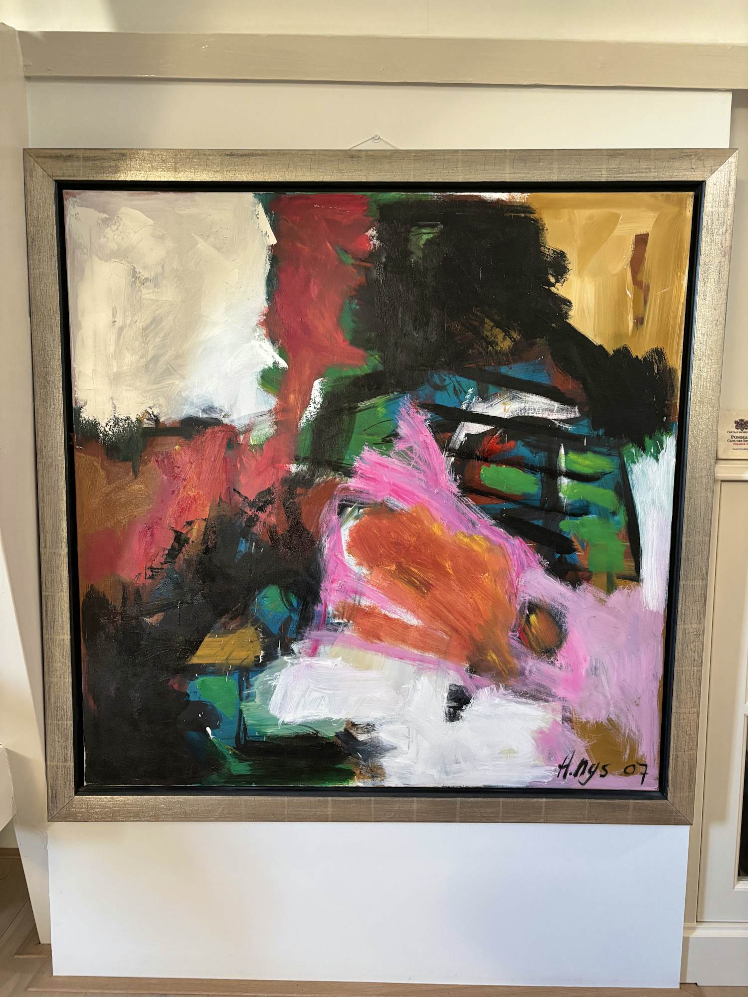 Hendrik Nijs - Abstract Schilderij (2007) verkocht voor € 110!