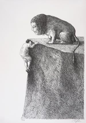Roland Topor - Litho, Entête / Prent 190 kopen? Bied vanaf 80!