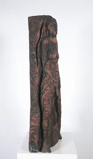 Jovan Arsenovic - Beschilderd houten sculptuur, Androgyne kopen? Bied vanaf 1!