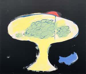 Eugene Brands - kleurenzeefdruk - 'The Grapes' - 1988 verkocht voor € 1!