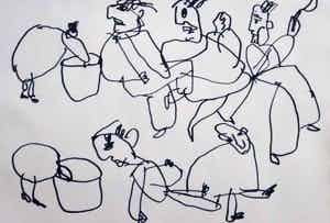 Herman Brood - tekening uit 1991 verkocht voor € 160!