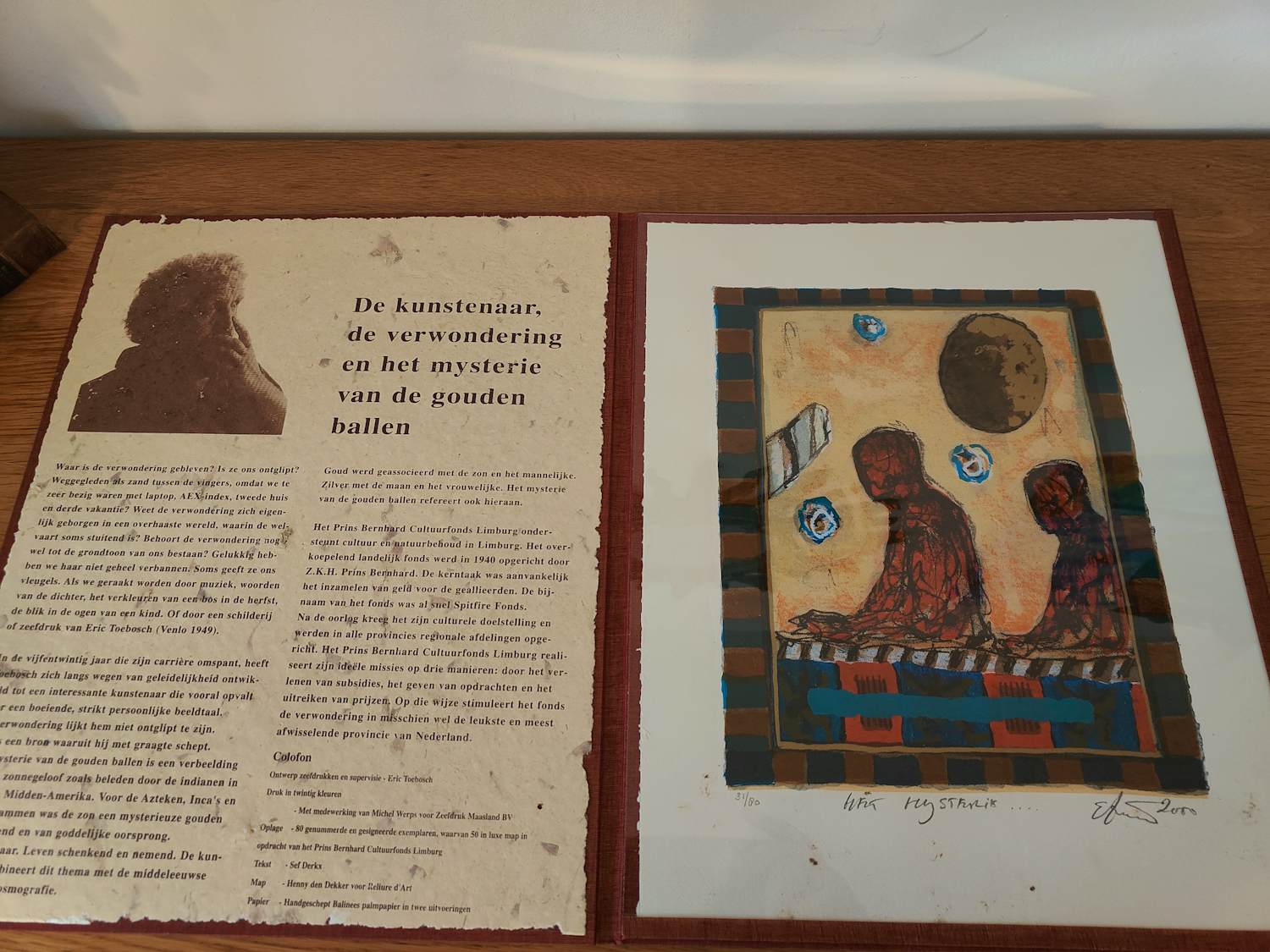 Eric Toebosch - het mysterie in luxe map cultuurfonds uitklapbaar kopen? Bied vanaf 50!