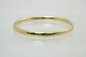 25- Klassieke 14krt geel-gouden ovalen unisex slaven armband - gekeurd kopen? Bied vanaf 550!