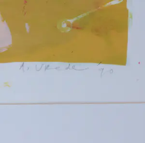 Anton Vrede - Zeefdruk, Zonder titel - Ingelijst kopen? Bied vanaf 60!