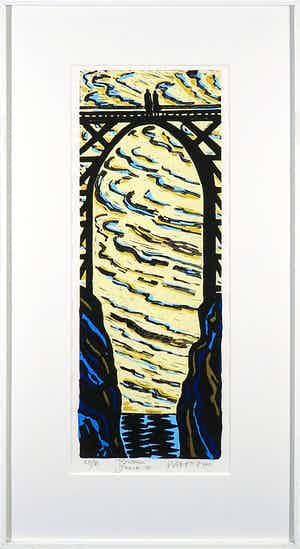 Hans Wap - Zeefdruk, Romeo en Julia II - Ingelijst verkocht voor € 20!