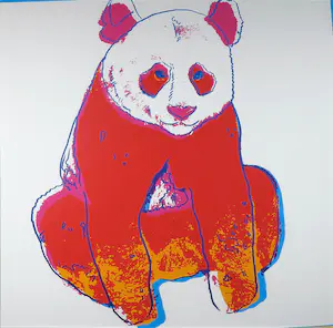 Andy Warhol - Giant Panda uit de serie Endangered Species - Ingelijst (Groot) kopen? Bied vanaf 1!