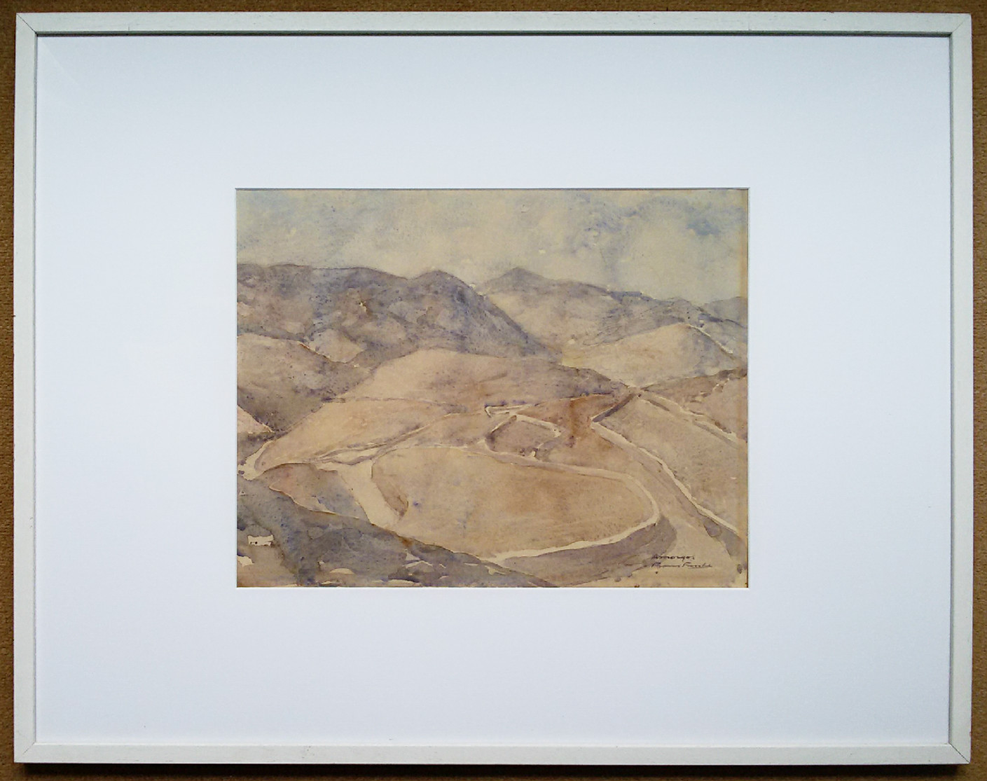 Frans Funke - Amorgos, aquarel (ingelijst) kopen? Bied vanaf 1!