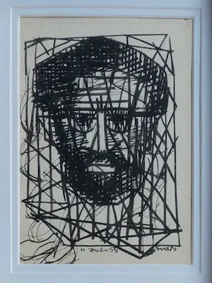 Siep van den Berg - Geometrische compositie van een hoofd kopen? Bied vanaf 165!