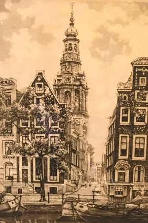 Cornelis Brandenburg - c2781, kerk Amsterdam verkocht voor € 50!