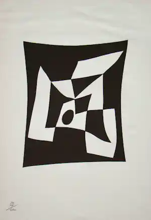 Hans Arp - Knossos - Zeefdruk in beperkte oplage - 1960 verkocht voor € 100!