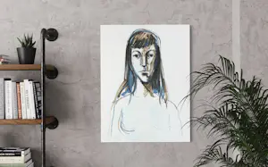 Florent Terence Crommelynck - Großes expressionistisches Porträt von hoher Qualität, ca. 1960 kopen? Bied vanaf 50!