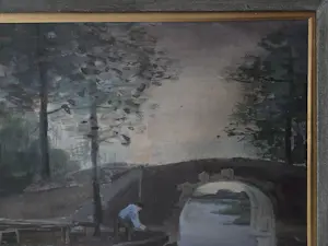 Adriaan Terhell - Man in boot in de gracht. kopen? Bied vanaf 69!