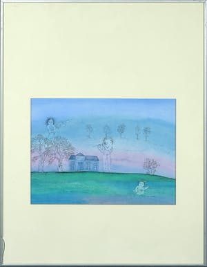 Marjan de Bruijn - Aquarel & Pen, Zonder titel - Ingelijst kopen? Bied vanaf 1!