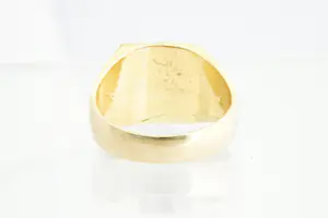 169 - Massieve & fraai bewerkte geel-gouden 18 krt "gold dust" ring kopen? Bied vanaf 360!