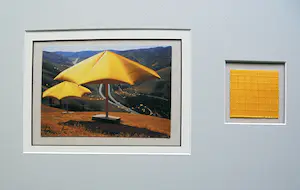 Christo - Umbrella Project for Japan - USA inc. original stofmonster XL -handgesigneerd kopen? Bied vanaf 139!