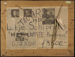 Herman Lutje Schipholt - Gemengde techniek, Het laatste avondmaal - Ingelijst kopen? Bied vanaf 50!
