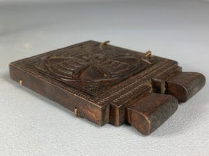 Dogon - Ethiopisch wooden icon with 2 handpainted icons. - Ethiopia kopen? Bied vanaf 65!