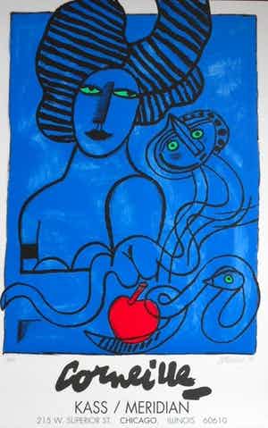 Corneille - Kleurenzeefdruk IMAGE DU PARADIS Handgesigneerd--SLECHTS 40EX! verkocht voor € 245!