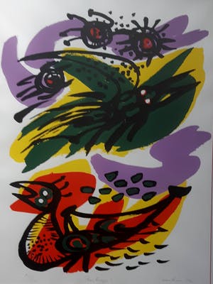 Anton Rooskens - "Printemps" in grote uitvoering van Galerie Krikhaar uit 1972 kopen? Bied vanaf 245!