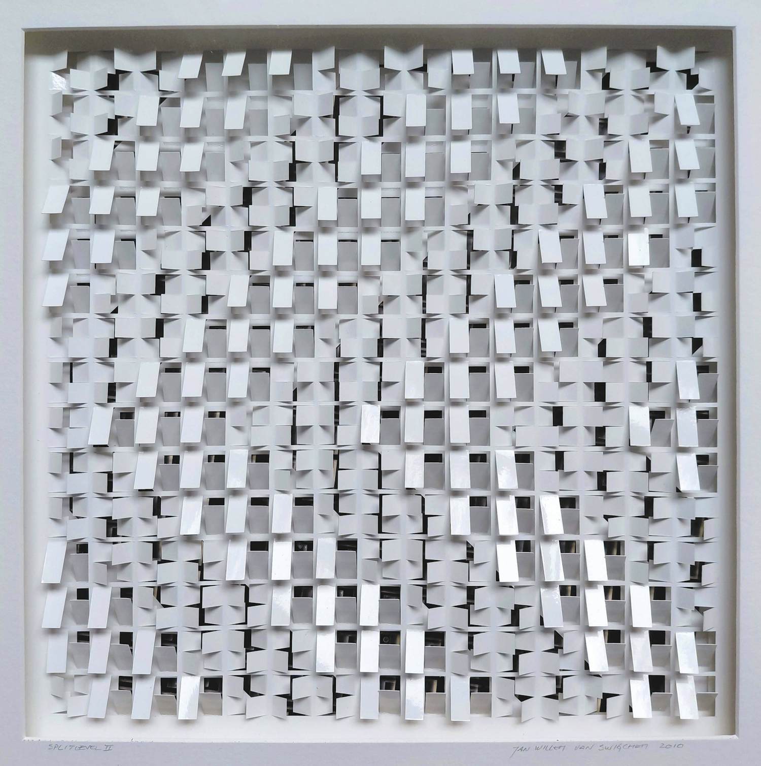 Jan Willem van Swigchem - Splitlevel II, papier reliëf (mooi ingelijst) kopen? Bied vanaf 495!