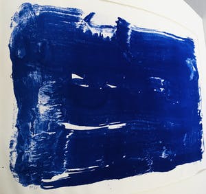 Bram Bogart - Blauwe litho z.t. kopen? Bied vanaf 393!