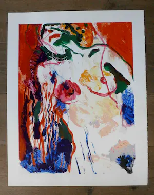 Kees van Bohemen - zeefdruk: Naakt kopen? Bied vanaf 60!