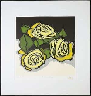 Fon Klement - Boardsnede, Roses des Freyculs - Ingelijst kopen? Bied vanaf 1!