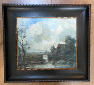 Hans Vermolen - Landschap met bruggetje kopen? Bied vanaf 100!