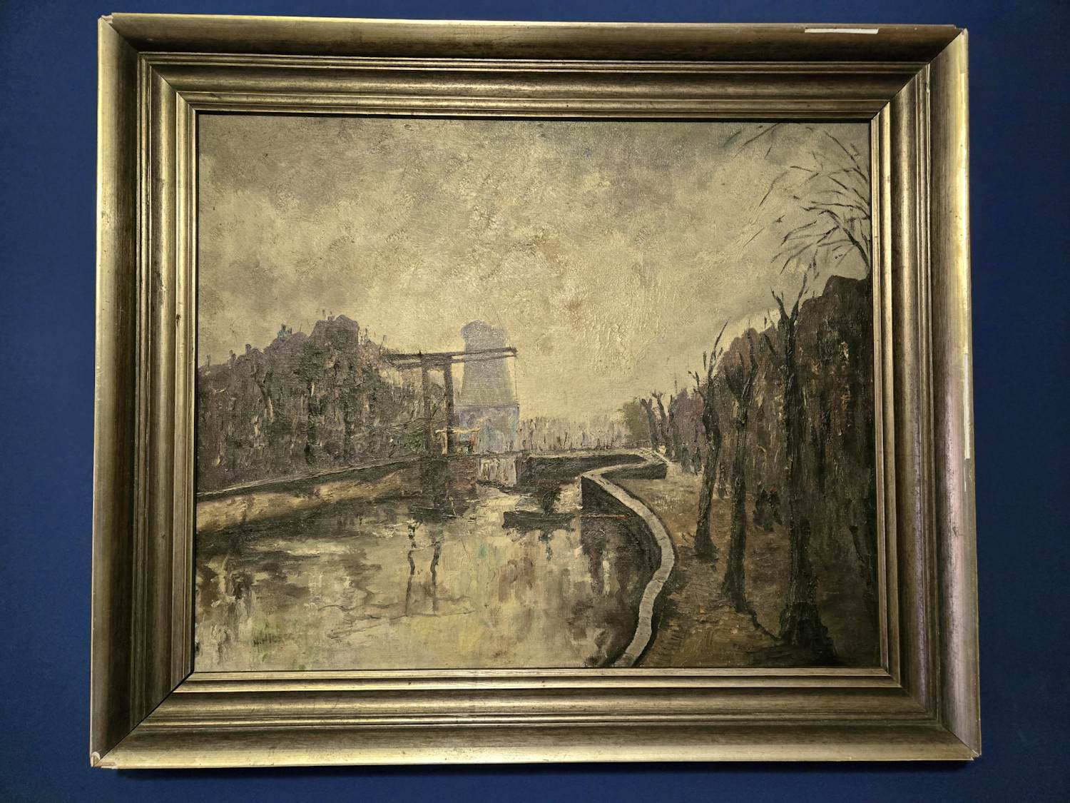 Huub Hierck - Gracht met bruggetje kopen? Bied vanaf 100!