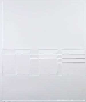 Harry van Kuyk - Reliëfdruk, Zonder titel - Ingelijst kopen? Bied vanaf 120!