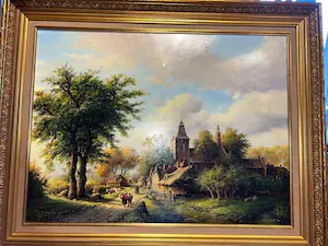 Henry P. Verkoeijen - Nederlands tafereel kopen? Bied vanaf 400!