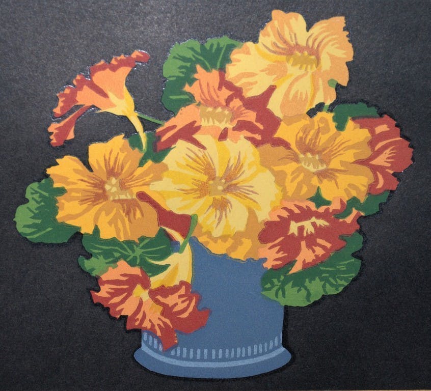 Thomas Todd Blaylock - Oostindische Kers-houtsnede 1927  verkocht voor € 40!