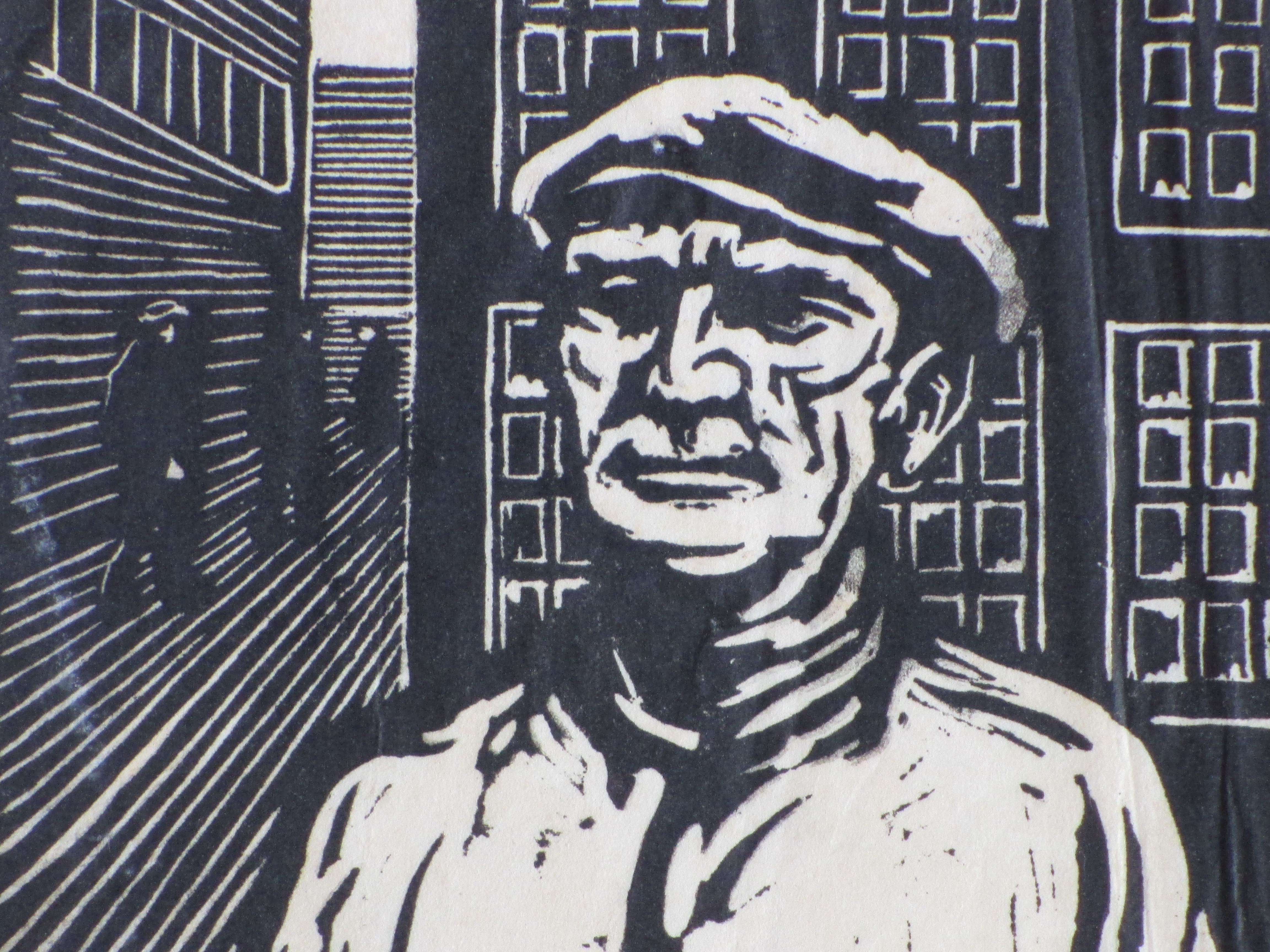 Chris Beekman - Arbeider - Houtsnede kopen? Bied vanaf 45!