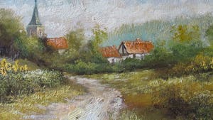 Toon Wildeboer - dorpsgezicht met landweggetje kopen? Bied vanaf 25!