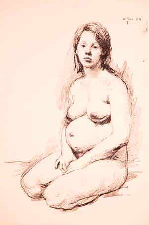 Aat Veldhoen - Rotaprint, Naakte vrouw verkocht voor € 50!