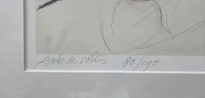 Auke de Vries - Tekening (zonder titel) kopen? Bied vanaf 195!