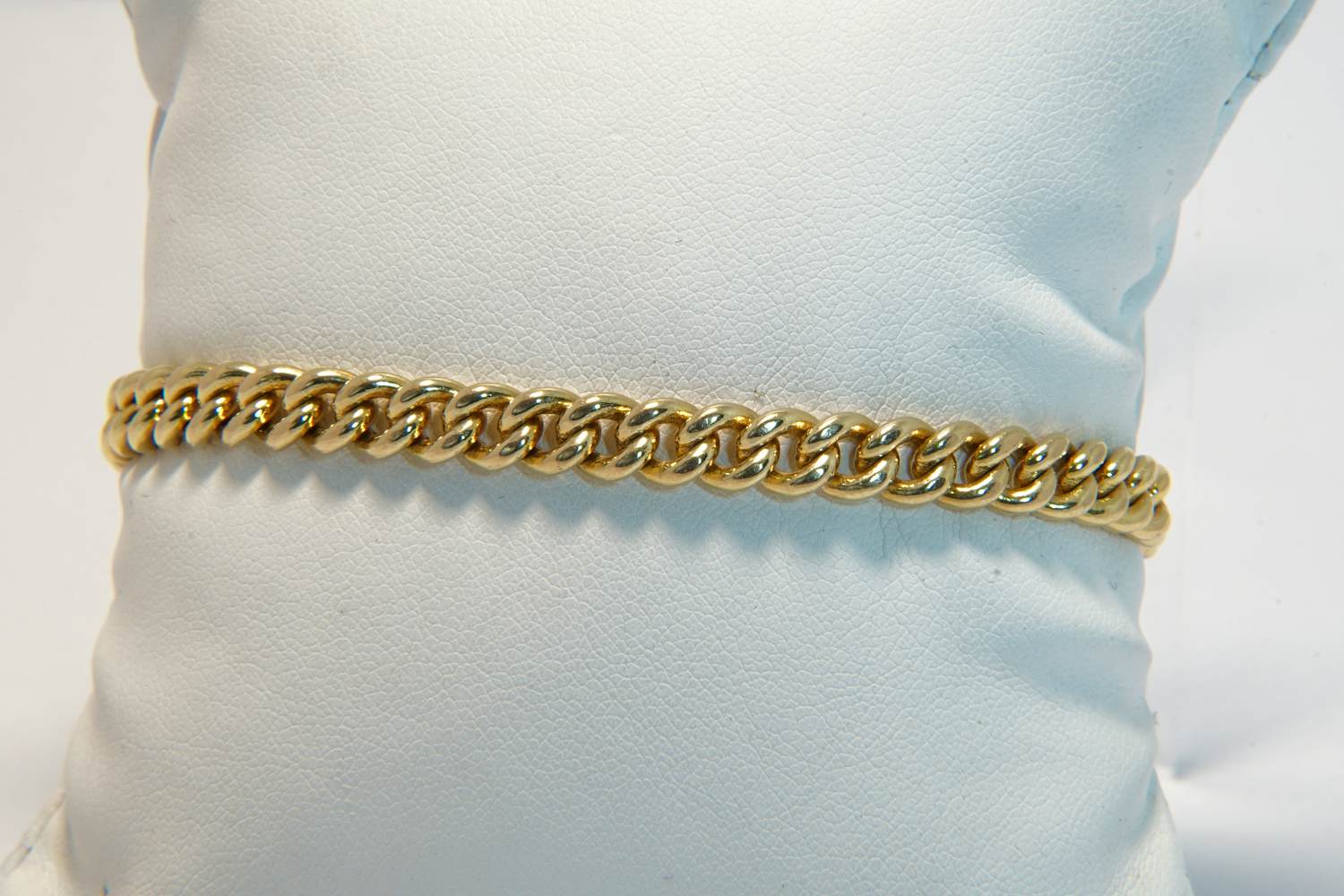 09 - Unisex massief 14 Krt geel-gouden armband - gourmette schakel - ZWAAR! verkocht voor € 1480!