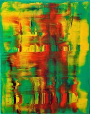 Lia van Leeuwen - Orange and green verkocht voor € 105!