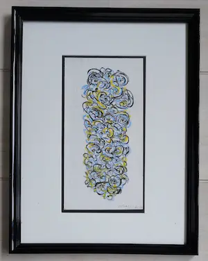 Theo Wolvecamp - Abstracte compositie kopen? Bied vanaf 350!