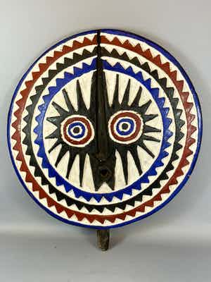 Mossi - Tribal Used African MOSSI SUN Mask - Burkina Faso. verkocht voor € 45!