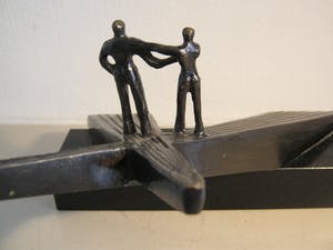 Corry Ammerlaan - Op Scheiding van Wegen - bronzen versie - inclusief certificaat kopen? Bied vanaf 125!