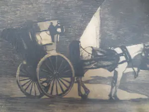 Willem Witsen - Rijtuig onder Waterloo Bridge Londen 1890 kopen? Bied vanaf 250!