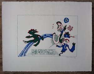 Lucebert - Litho - Knechten van Vishnu - 1972 kopen? Bied vanaf 225!