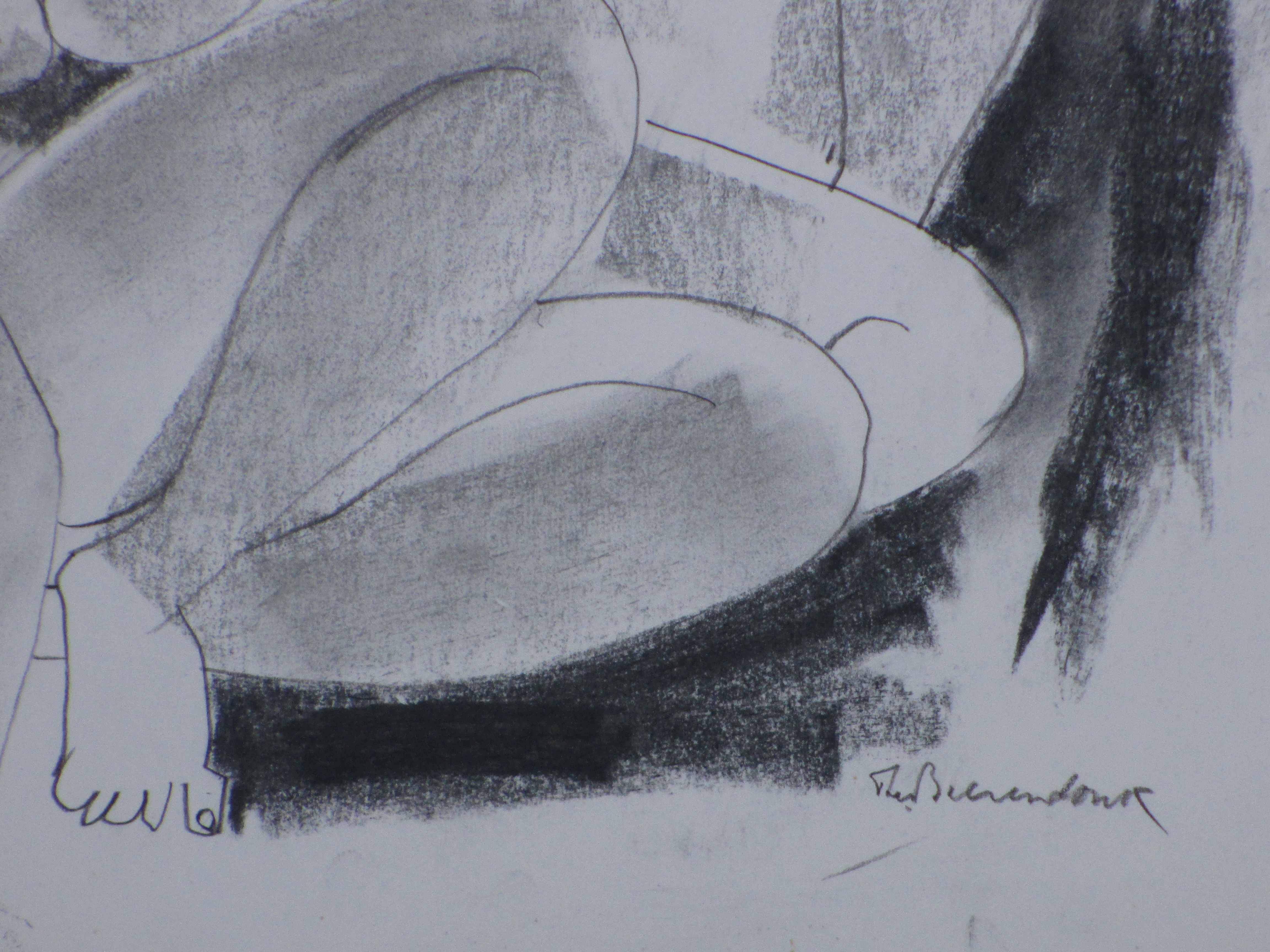 Theo Beerendonk - Drie pronte vrouwen - Tekening kopen? Bied vanaf 55!