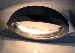 Curiosa - Design tafellamp met rvs/aluminium look merk Massive i.c.m. Philips kopen? Bied vanaf 50!