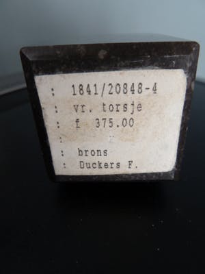 Frans Duckers - Torso (brons) op hardstenen sokkel kopen? Bied vanaf 125!