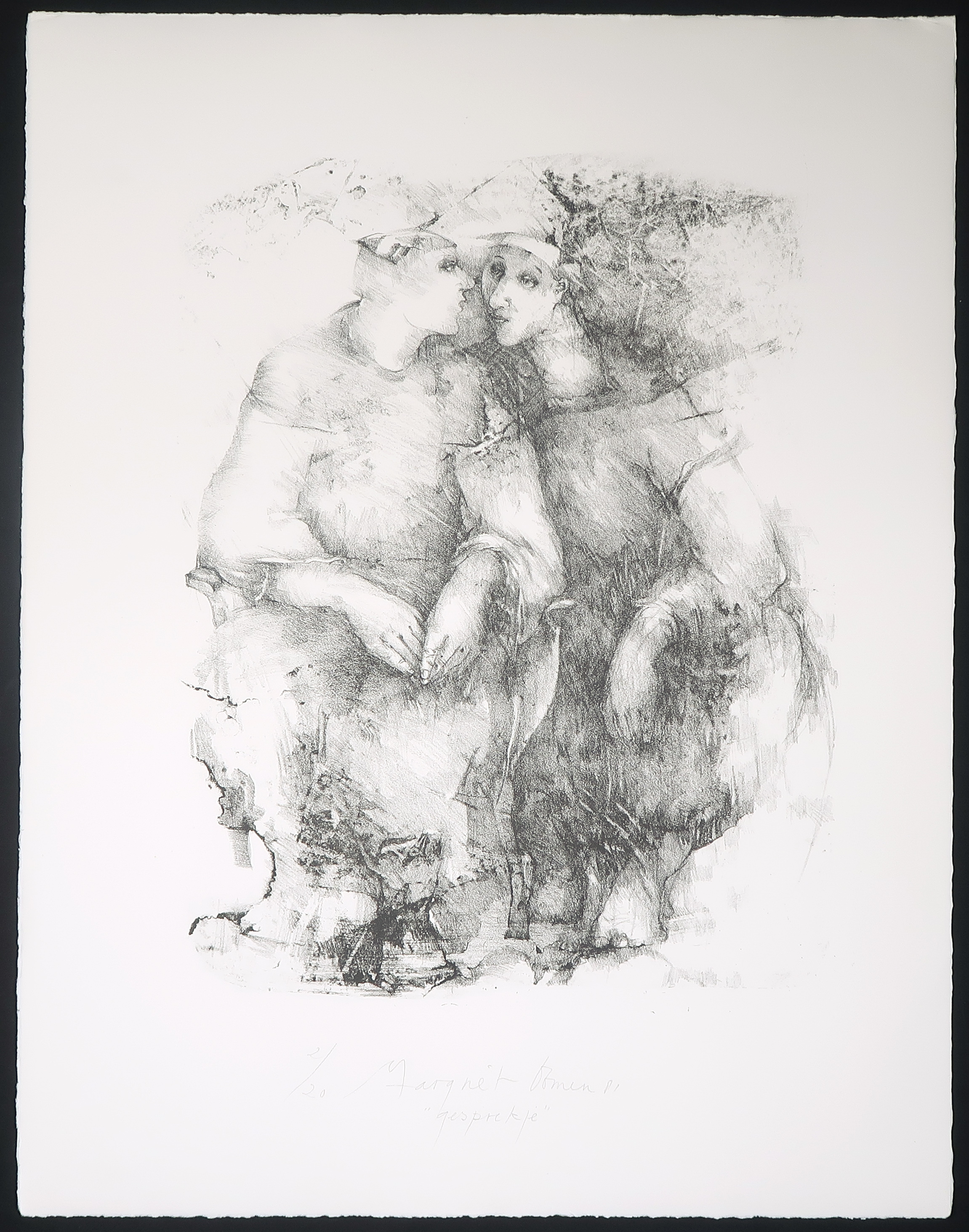 Margriet Oomen - Litho, Gesprekje kopen? Bied vanaf 1!